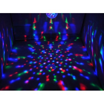 Светодиодная лампа E27 3W 220V Rotating RGB